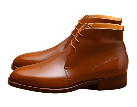 Classic Tan Leather Chukka Boot